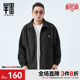 男装 半墨大码 重磅摇粒绒夹克男新款 春季 外套 运动胖子男士 加厚