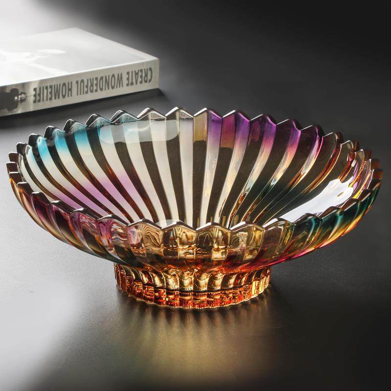 水果盘客厅家用茶几创意零食盘轻奢糖果盘大号新款水晶玻璃干果盘,餐饮具,果盆/果盘/果篮,淘宝优惠券,粉丝福利购,淘宝优惠卷