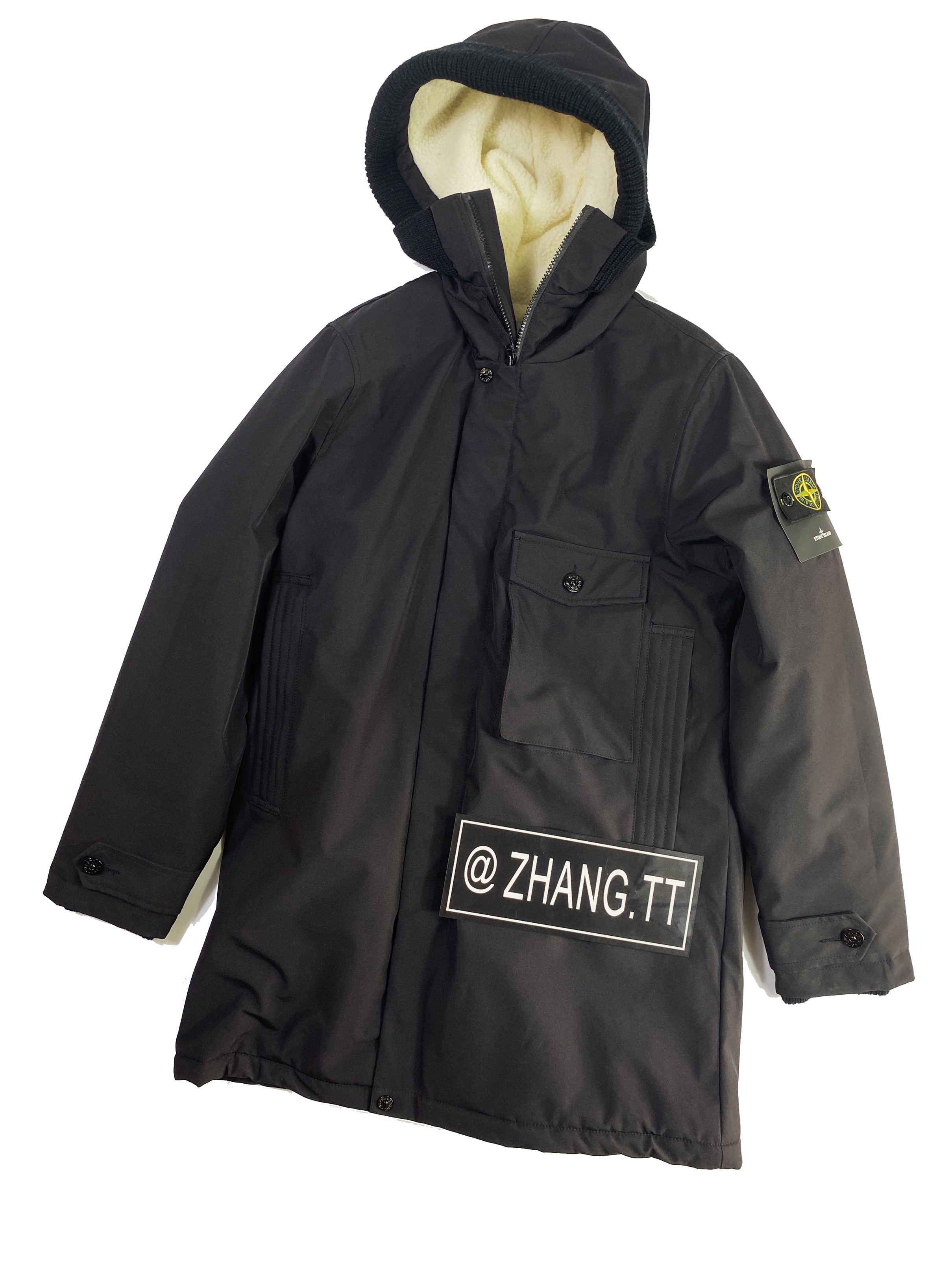 ZTT independent stone stone20fw Autumn Winter Fleece inner Plush single pocket jacket coat in stock