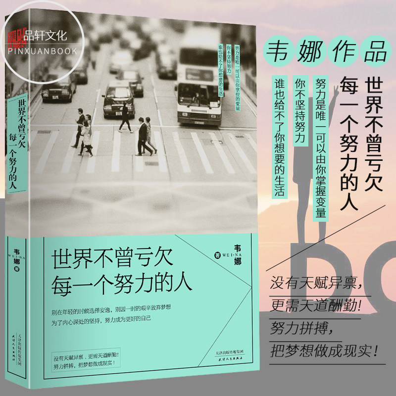 正版现货 世界不曾亏欠每一个努力的人 韦娜作品 青春励志文学 成功