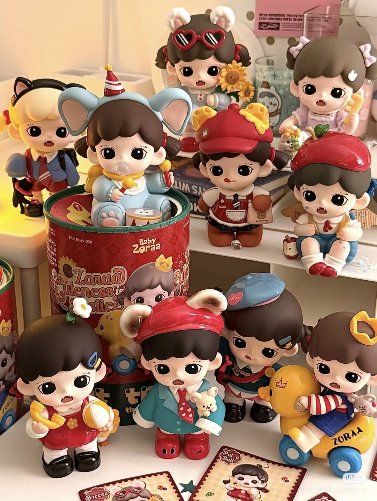 Zoraa可爱即正义系列盲盒妹宝手办潮流桌面摆件玩具礼物可爱现货