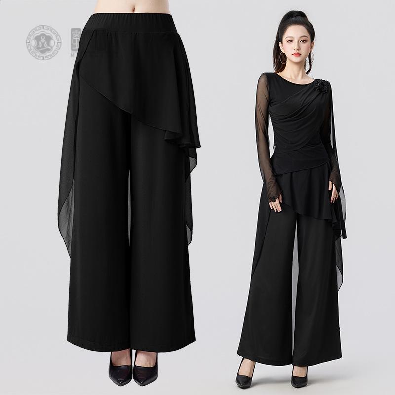 中国舞蹈练功服女雪纺古典舞阔腿
