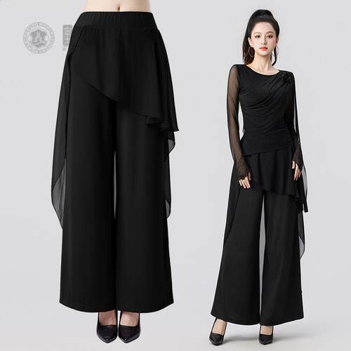 中国舞蹈练功服女雪纺古典舞阔腿