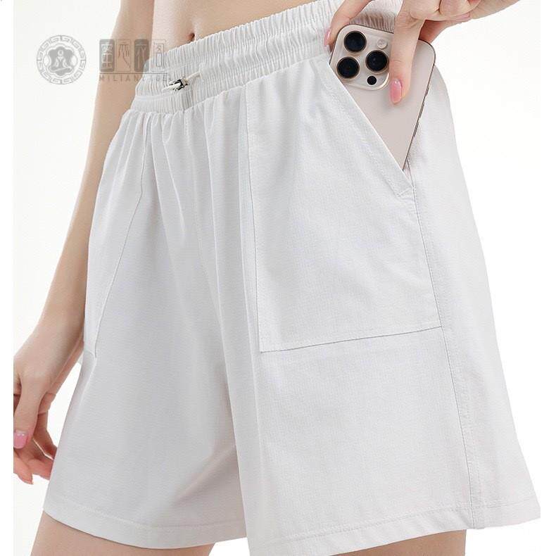 宽松速干运动短裤女夏季薄款内衬健身房晨跑步锻炼普拉提瑜伽裤
