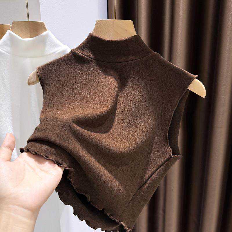 美拉德磨毛德绒假领子女保暖内搭背心秋冬木耳边半高领打底衫上衣,服饰配件/皮带/帽子/围巾,假领,淘宝优惠券,粉丝福利购,淘宝优惠卷