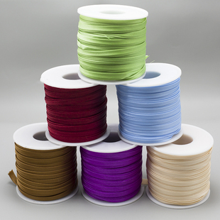 旗袍国风汉服色丁包边条仿真丝免烫斜裁包边带滚边布条缎面包边布