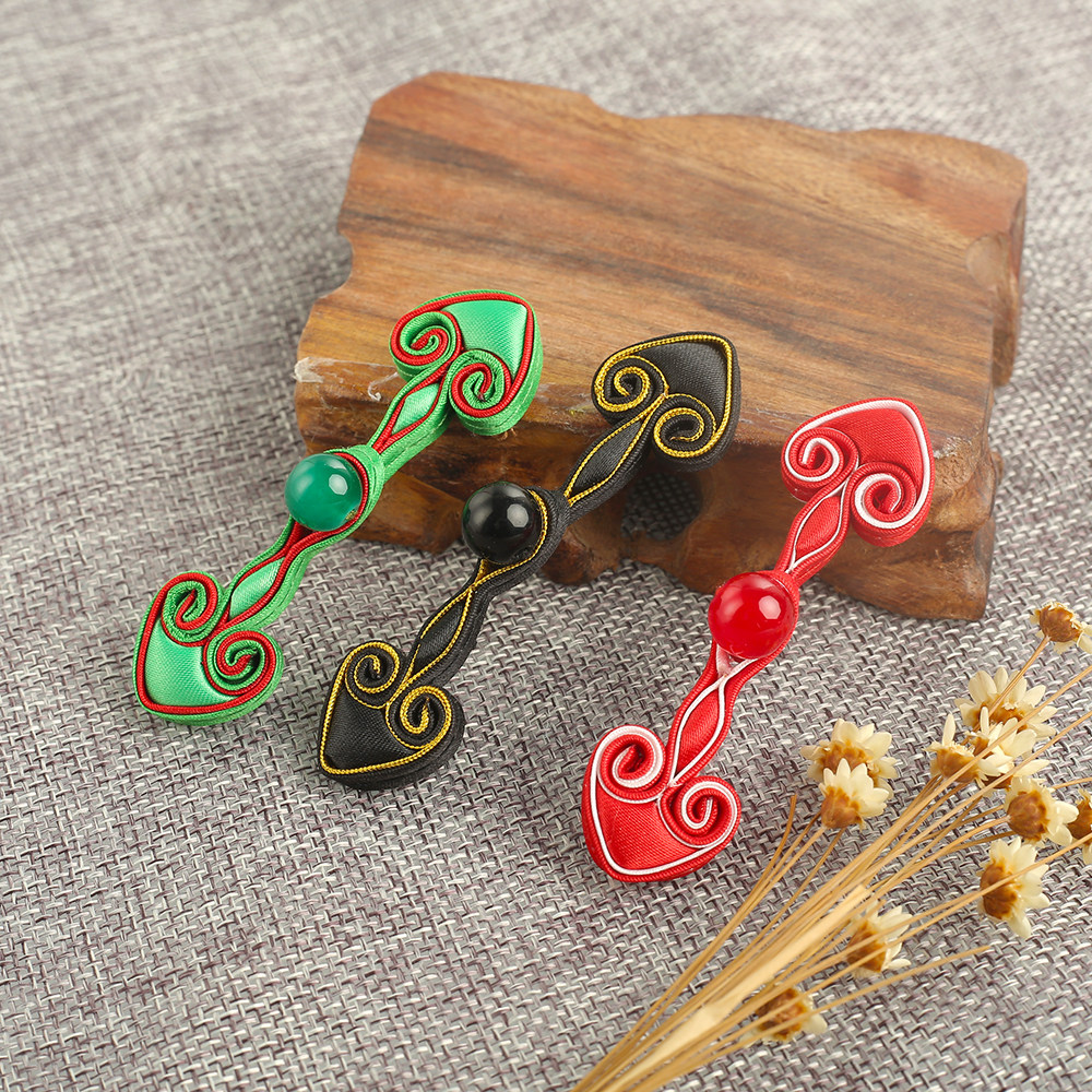 旗袍盘扣扣子服装辅料手工钮扣中式复古色丁棉麻汉服如意扣