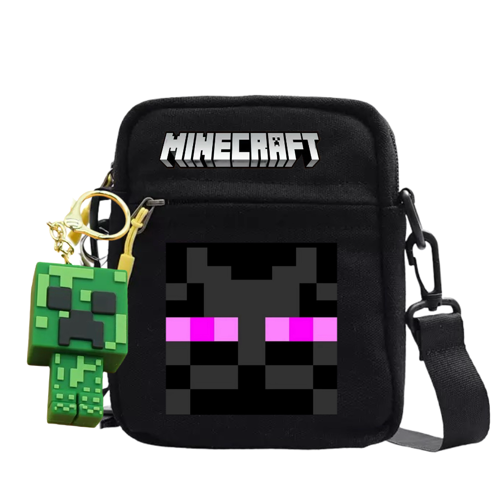 我的世界苦力怕同人ins新款学生百搭单肩斜挎包帆布手机包