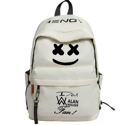 艾伦沃克AlanWalker同款周边学生双肩简约背包