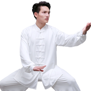 武士龙太极服女春季吸湿排汗速干新款飘逸表演服服训练服男练功服