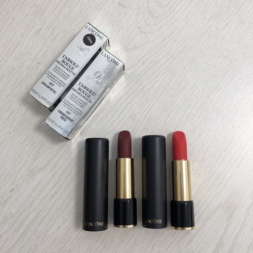 Помада Lancome Lancome, легкая в цвете, цвет, цвет красно -молока -чай увлажняющий матовой цену, подбор макияжа