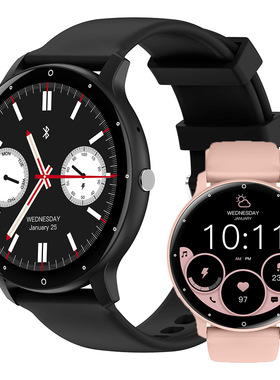 跨境爆款ZL02圆形智能手表高清蓝牙通话心率睡眠计步防水运动手表