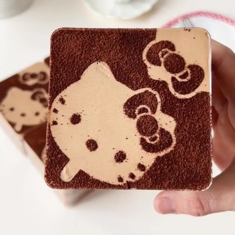 Hellokitty提拉米苏模具蛋糕模具三丽鸥烘焙模具凯蒂猫撒粉工具