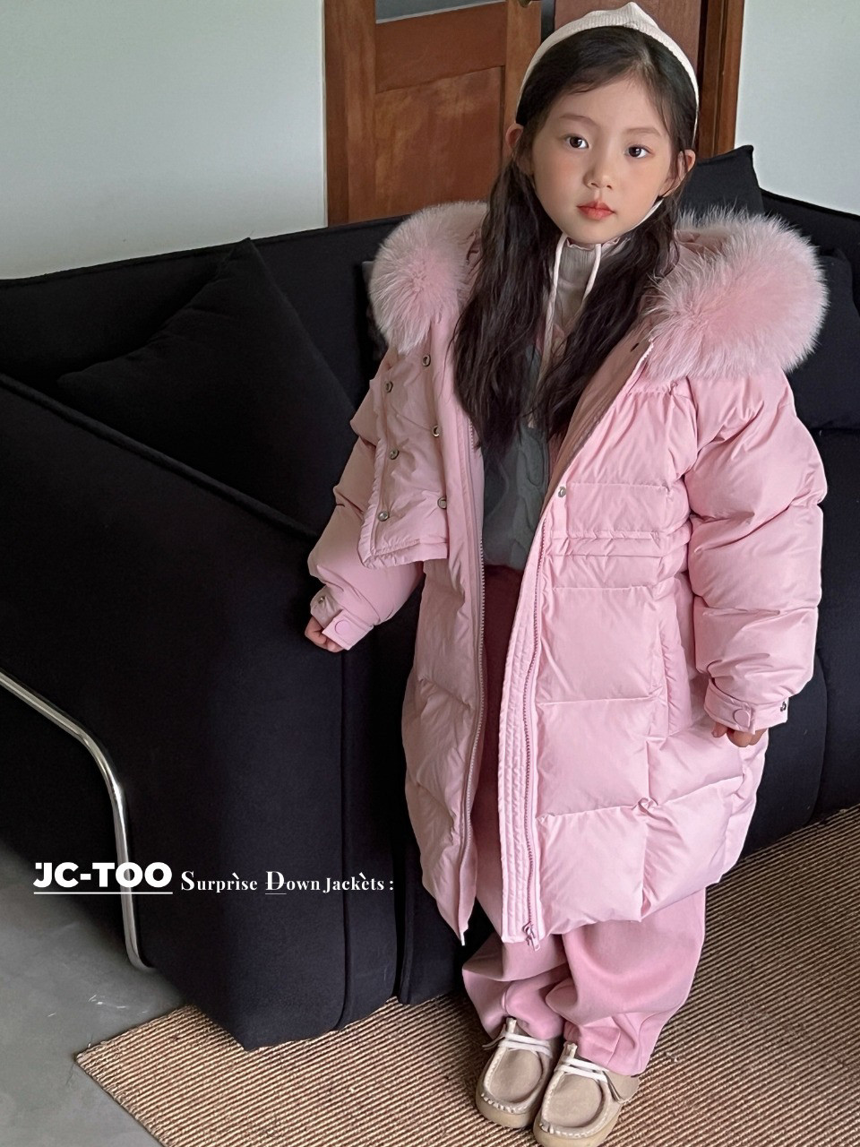 实体专卖儿童羽绒服女大童90白鸭绒外套羽绒服