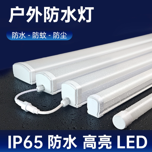 LED防水三防灯长条灯管IP65防潮冷库车间厂房浴室户外防水照明灯