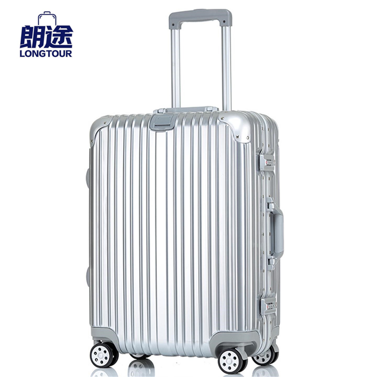 密码箱登机金属全铝镁合金旅行箱
