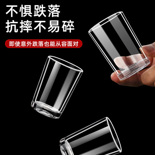 商用KTV啤酒杯钢化防摔玻璃杯