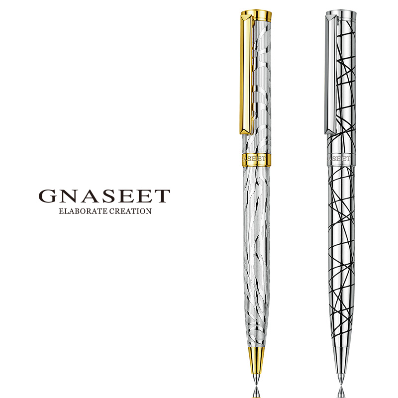 GNASEET签字笔重手感金属高档签名笔商务办公随手礼男士宝珠笔