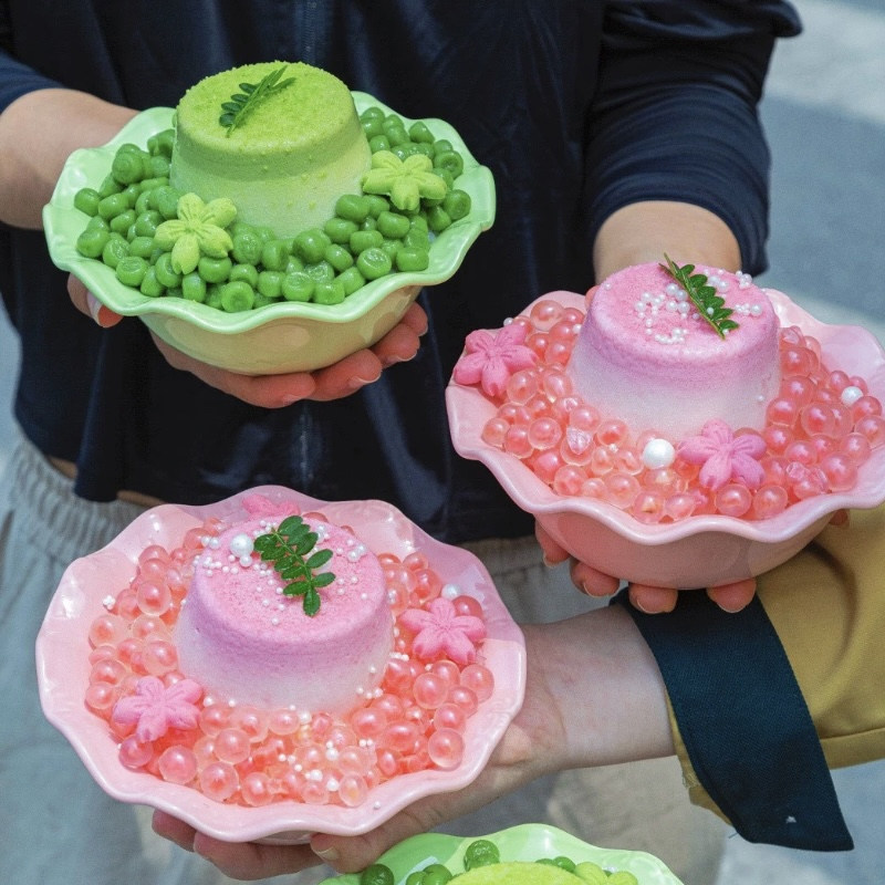 井格重庆火锅店同款花边碗糖水碗甜品碗杨枝甘露餐厅摆台密胺餐具