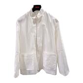 休闲白色欧根纱痞帅长袖 ROKKIHU 衬衣 高级感ins时尚 衬衫 新款 男士