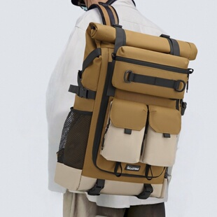 双肩包大容量户外防泼水电脑背包减负肩带设计登山健身包学生书包