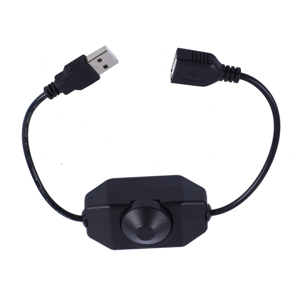 灯条无极调光旋钮开关5V直流LED灯亮度调节开关USB公母对接调光器