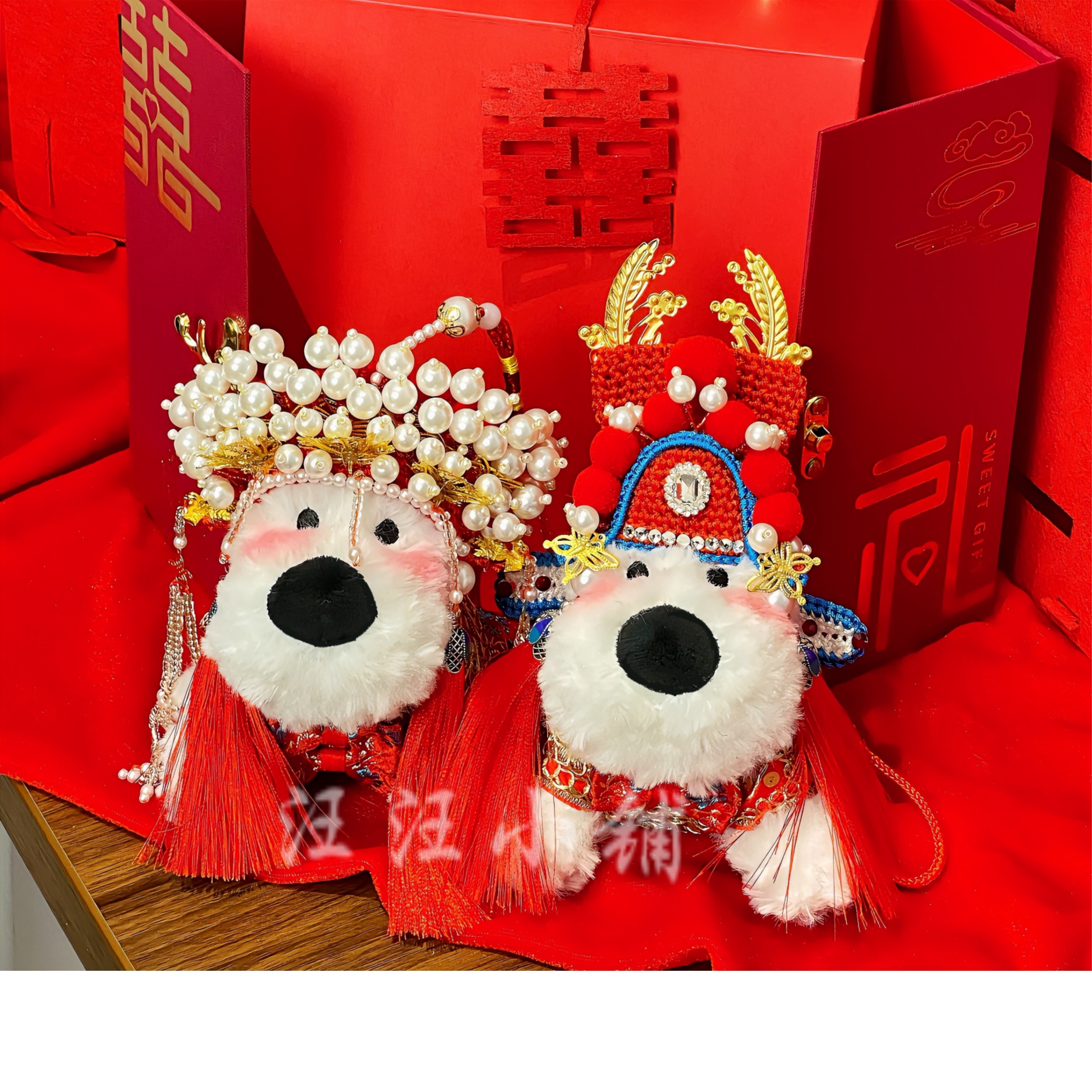 闺蜜新娘结婚礼物手工中式喜创意定制手工婚礼高级成品礼盒送新娘