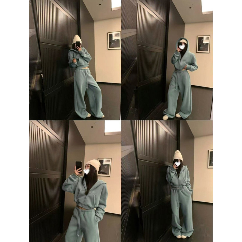 2026新款巨好看的秋装一整套穿搭高级感休闲运动卫衣套装女秋冬季