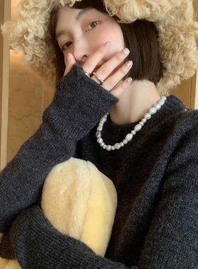 13c异形网红甜酷大小珍珠项链