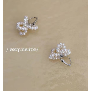 WXLSTUDIO吾小历同款贯穿四季巴洛克天然珍珠耳环网红新款耳饰女