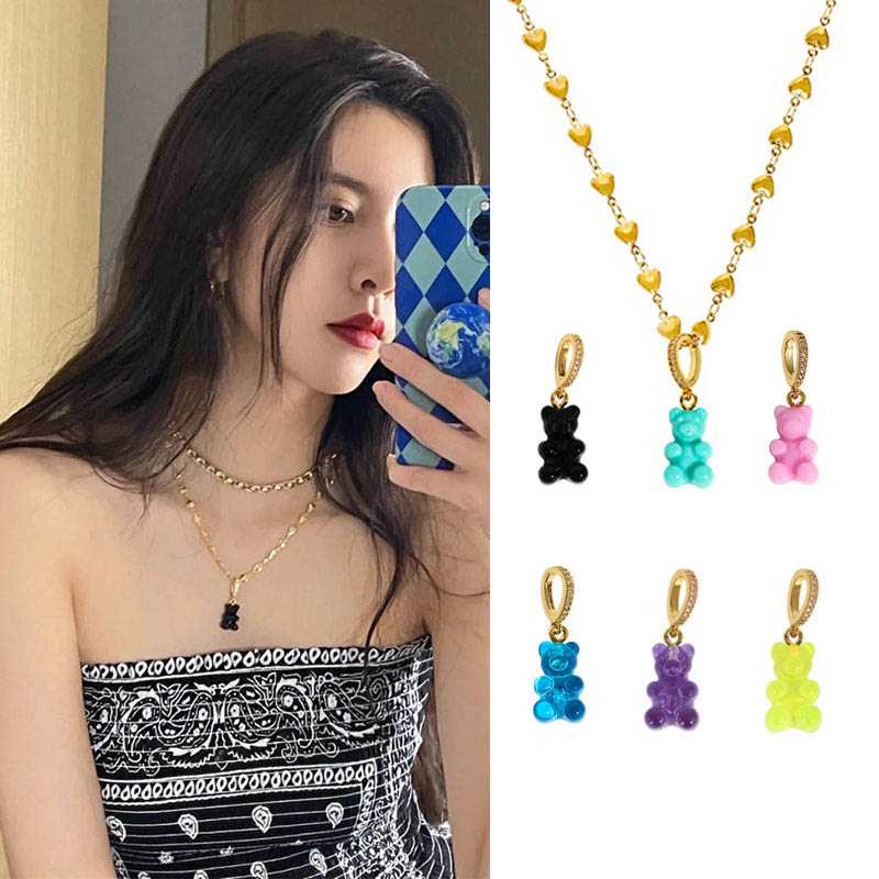 cc小熊软糖吊坠项链宋妍霏同款