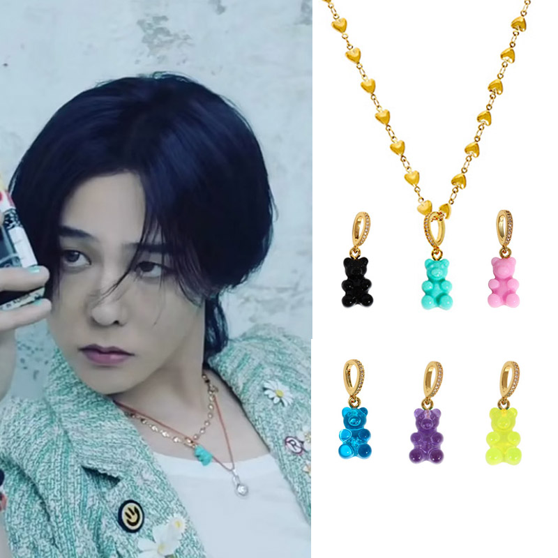 GD权志龙同款彩色软糖吊坠项链