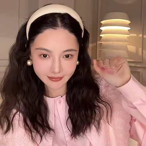 MONA同款大珍珠耳环S925银针耳钉