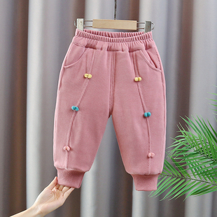 子加绒潮 婴儿裤 女宝宝棉裤 外穿北方一条过冬加厚夹棉保暖女童冬装