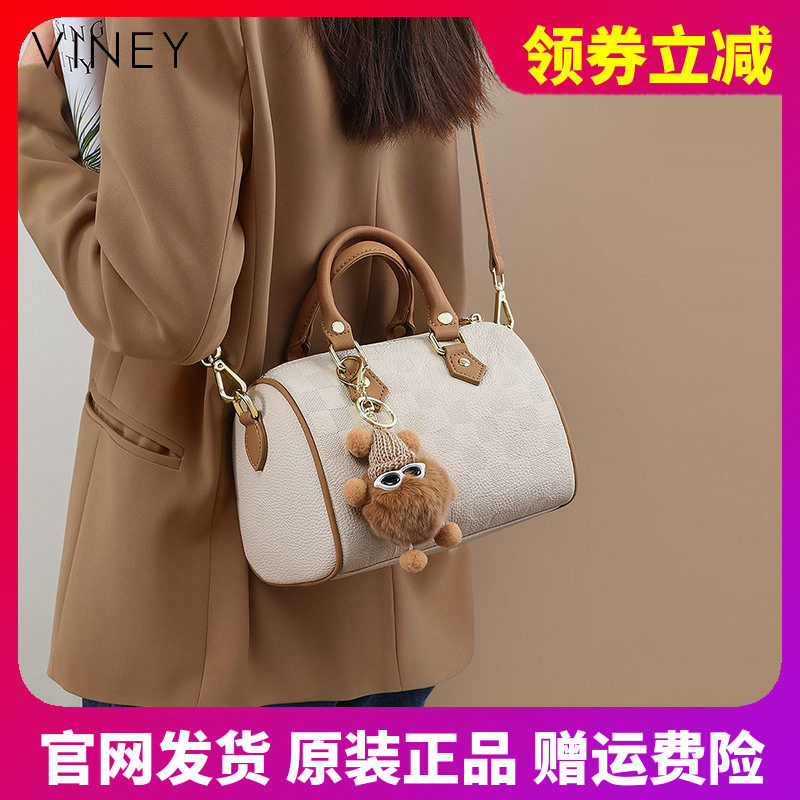 包包女包2026新款秋天真皮女包手提小包波士顿枕头包斜挎包bags