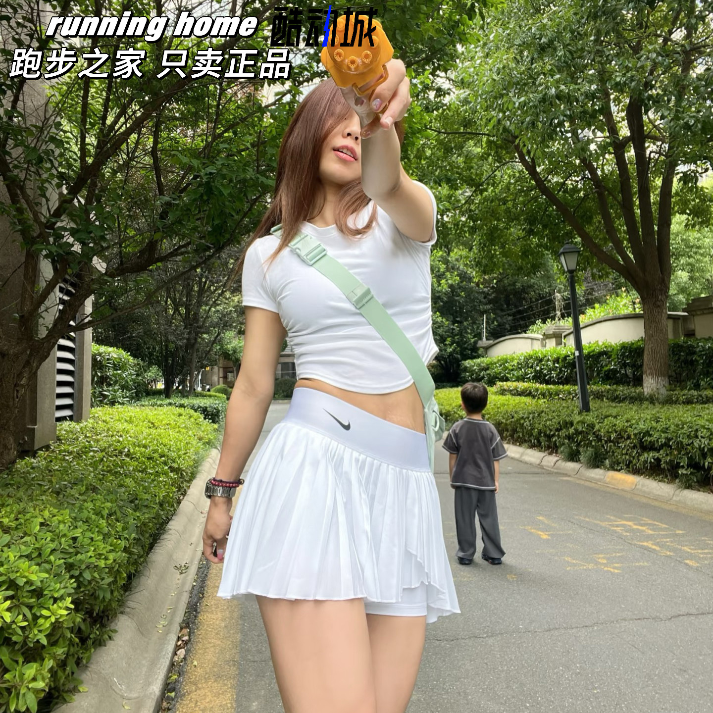 Nike耐克女子网球运动训练防走光二合一速干透气百褶裙短裙DR6850图片