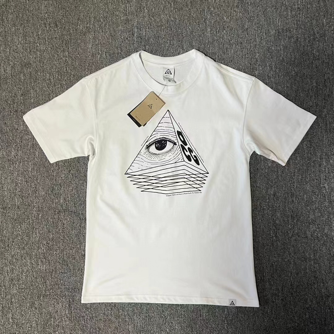 NIKE ACG LOGO户外机能金字塔眼睛宽松运动休闲短袖T恤FJ1128-121