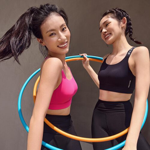 迪卡侬Domyos专业健身速干胸罩弹性莱卡中强度运动内衣防震文胸