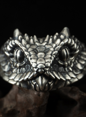 925银男士欧美风戒指刻字定制