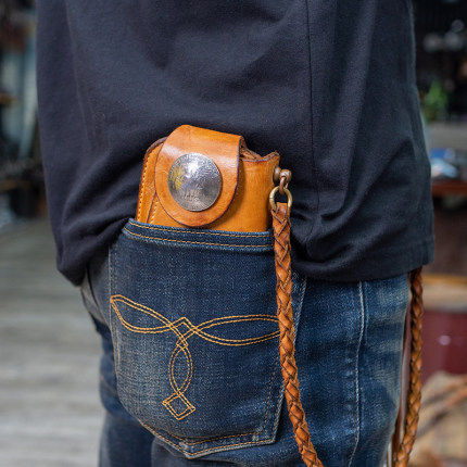 UGLYBROS 丑兄弟 摩托车 复古骑士包 钱包 真皮