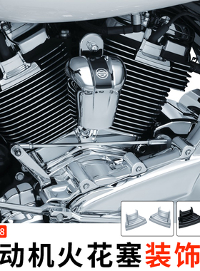 KURYAKYN适用于哈雷公路大道滑翔火花塞装饰盖路威街霸肥仔突破者