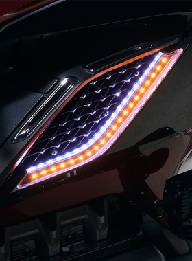 美国Goldstrike适用于金翼GL1800用前散热器LED灯装饰罩 F6B通用