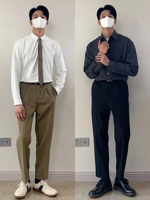 funststudio长裤直筒微锥极简