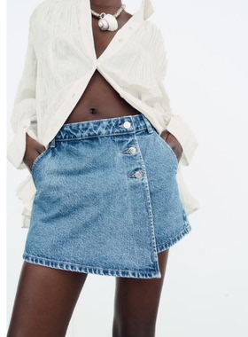 1416/036 新款 女装 Z1975 双襟牛仔裙裤 1416036 400