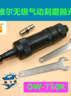 原装台湾欧维尔OW-T50R 气动后排无级调速刻磨抛光打磨机