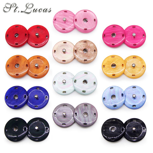 隐形按扣暗扣仿贝壳树脂子母扣