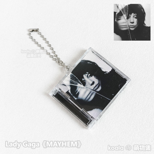 Lady Gaga新专辑混乱MAYHEM钥匙扣串珠NFC迷你专辑挂件饰品礼物