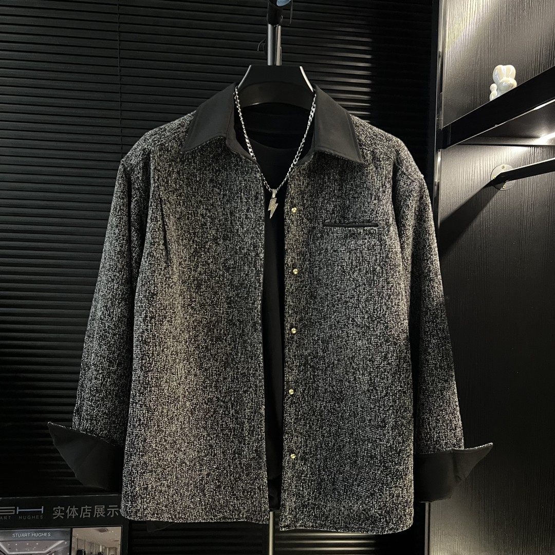 秋季新款小香风纯色翻领衬衫