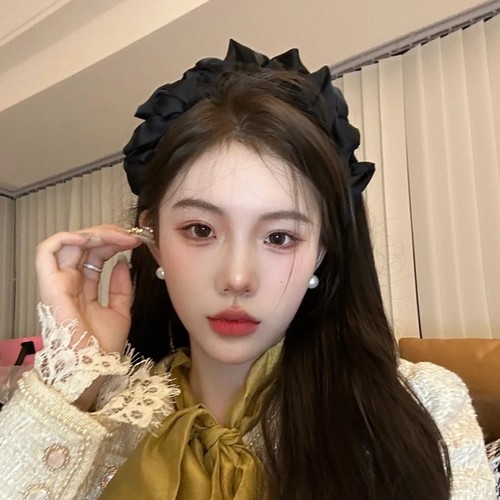 26度晚风明星同款高级感褶皱发箍