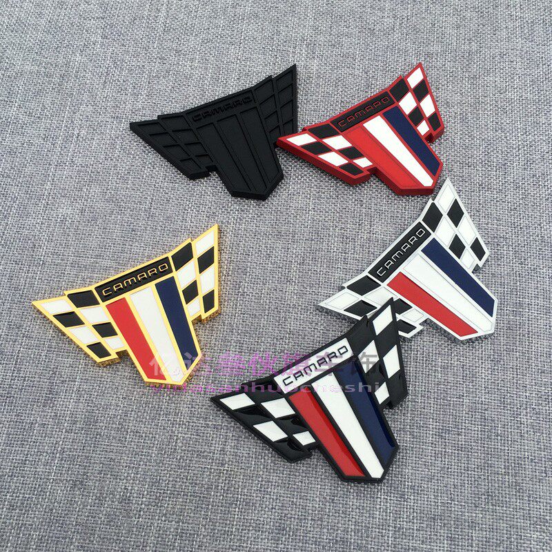 适用科迈罗金属车贴叶子板侧标装饰贴后尾箱改装贴大黄蜂赛道车贴